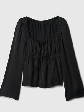 NWT GAP Satin Square-Neck Top